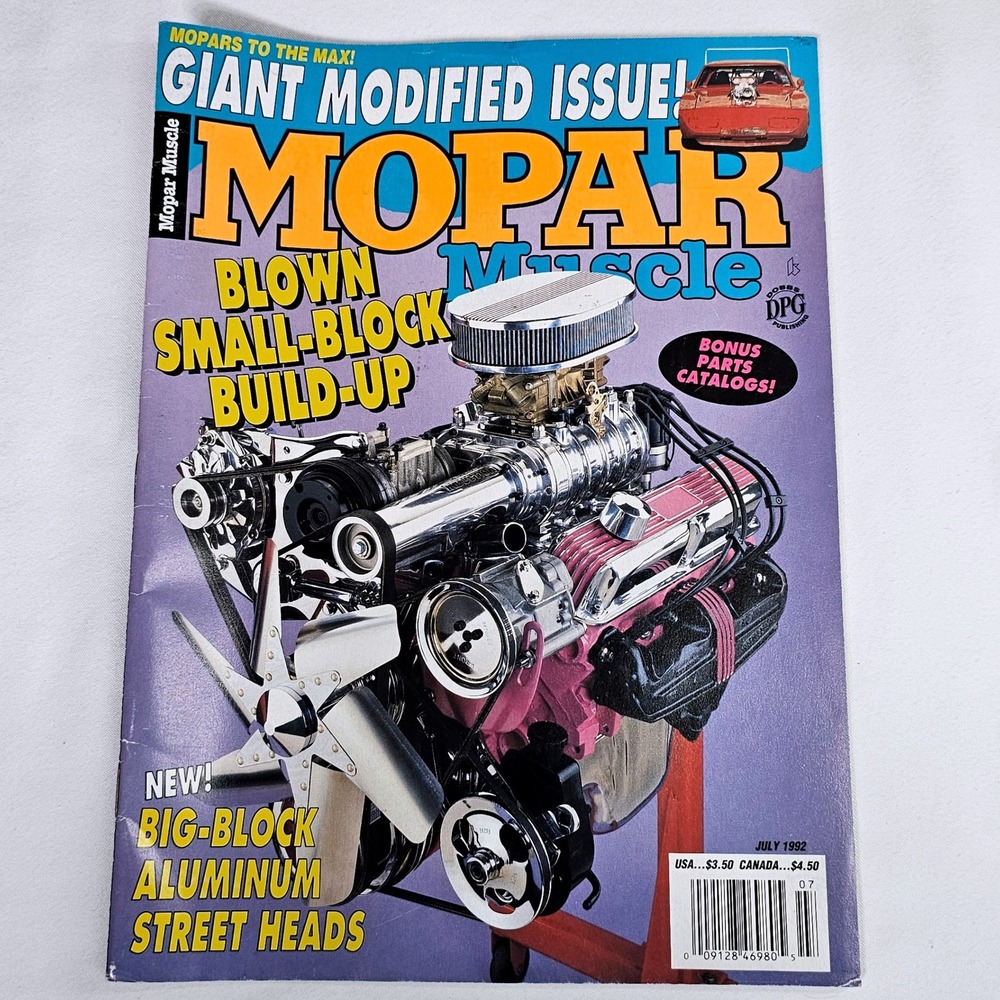 Mopar Muscle Magazine July 1992 Blown Small Block & Big‎ Block Aluminum Heads